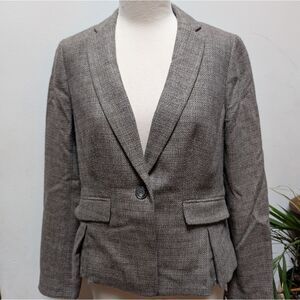 Talbots Women's Textured Wool Blend Blazer New